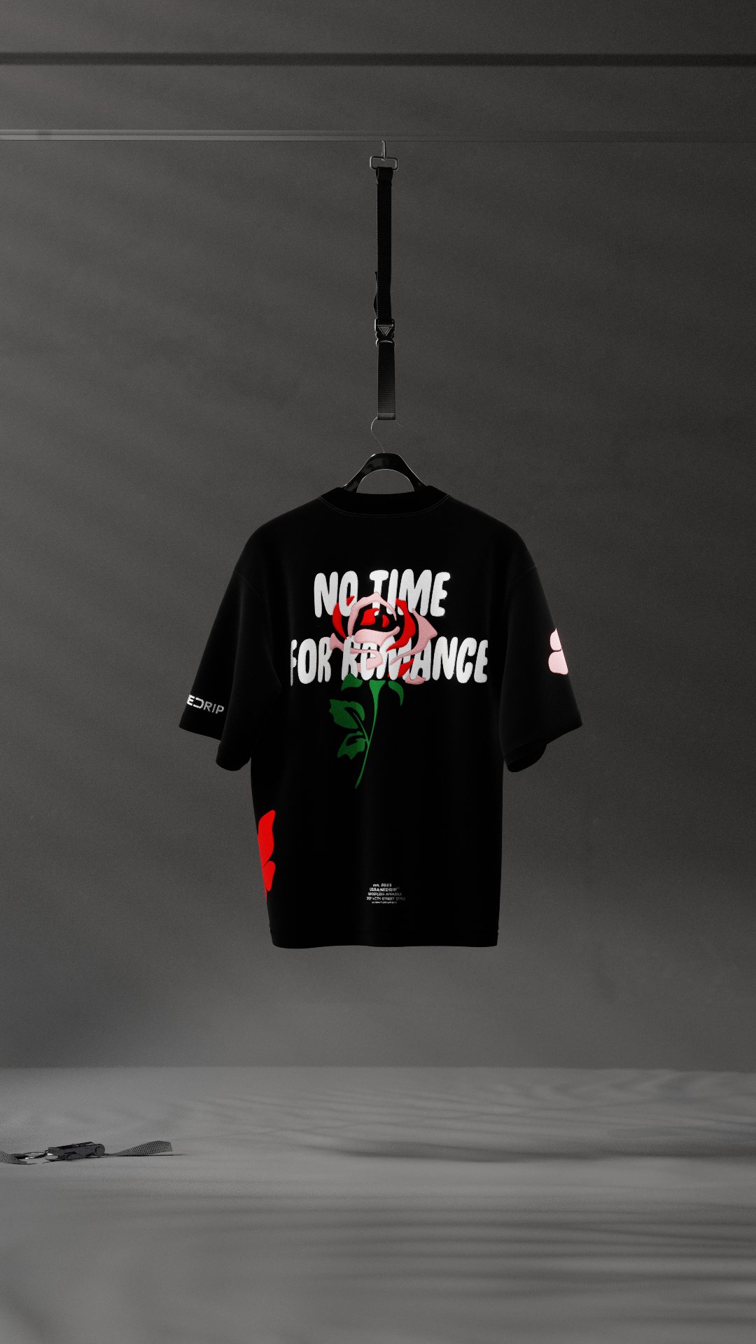 NO TIME FOR ROMANCE OVERSIZED TEE