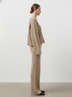 OATMEAL KNIT SWEATER