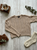 OATMEAL KNIT SWEATER